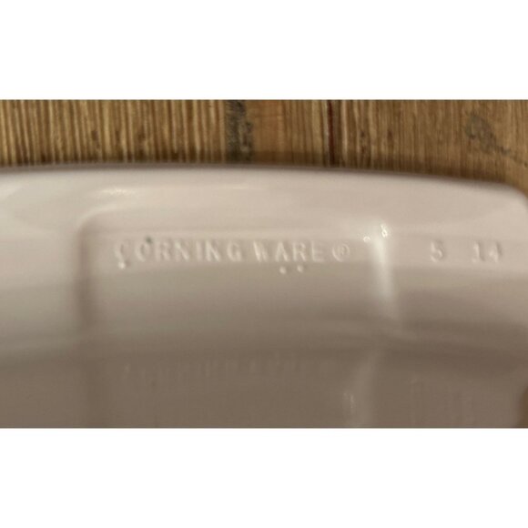 Vtg Corning Ware 2.5 Liter Casserole Baking Dish Pink Peony Pattern A-10-B - Picture 4 of 5